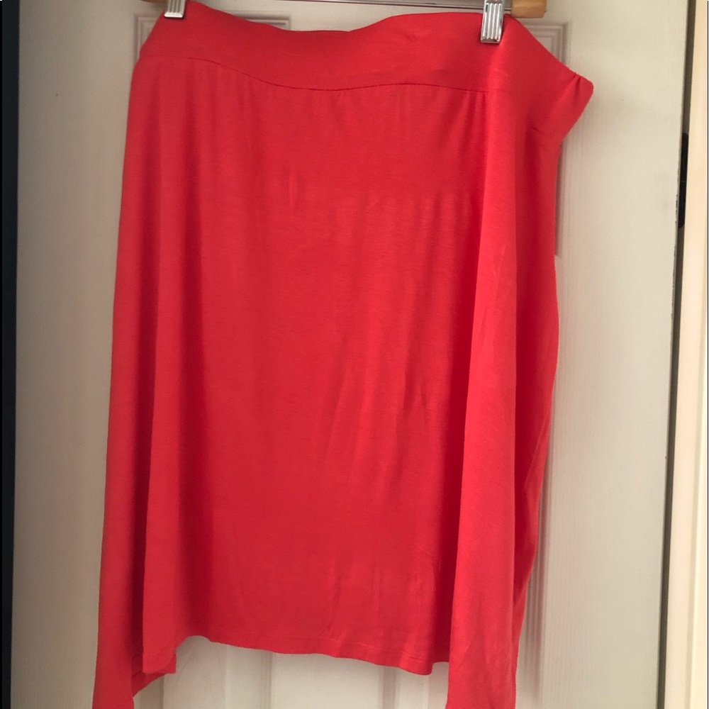Confortable Cotton orange skirt